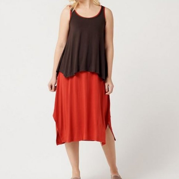 LOGO by Lori Goldstein Dresses & Skirts - LOGO Asymmetric Maxi Dress and Tank Twin Set 3314
